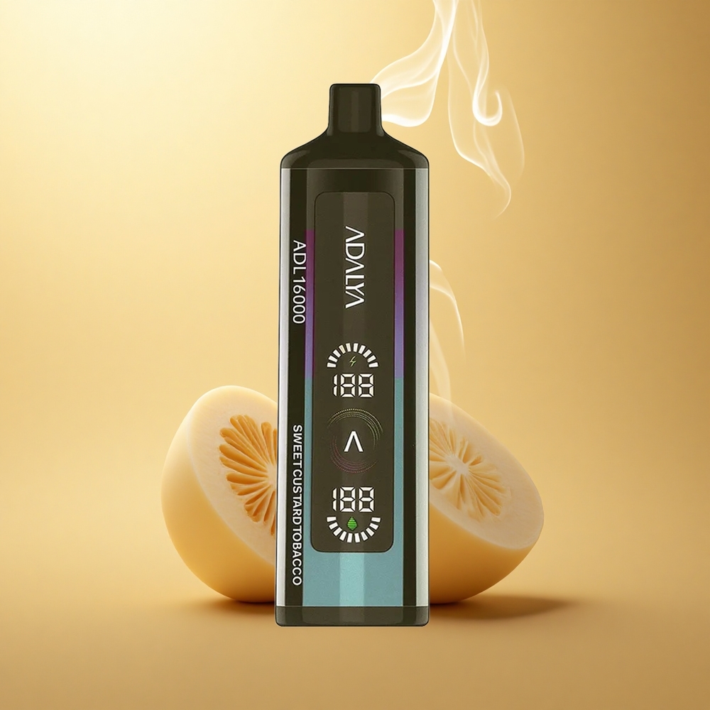 Adalya ADL 16000 PRO Puffs Γλυκός Κρέμα Καπνός με Ψηφιακή Οθόνη και Έξυπνο Πλέγμα