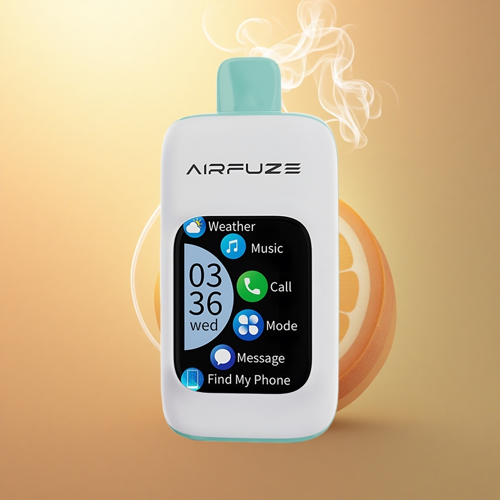 AirFuze Smart 30000 Puffs Ίριδα Φρούτο Έκρηξη με Οθόνη Αφής και Τύπου-C