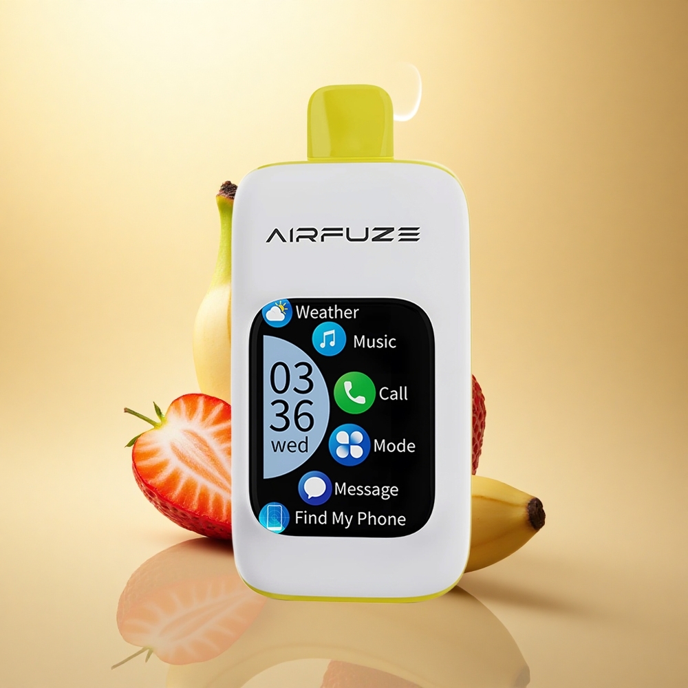 AirFuze Smart Pro 40000 Puffs Φράουλα Μπανάνα 900mAh Τηλέφωνο Μουσική
