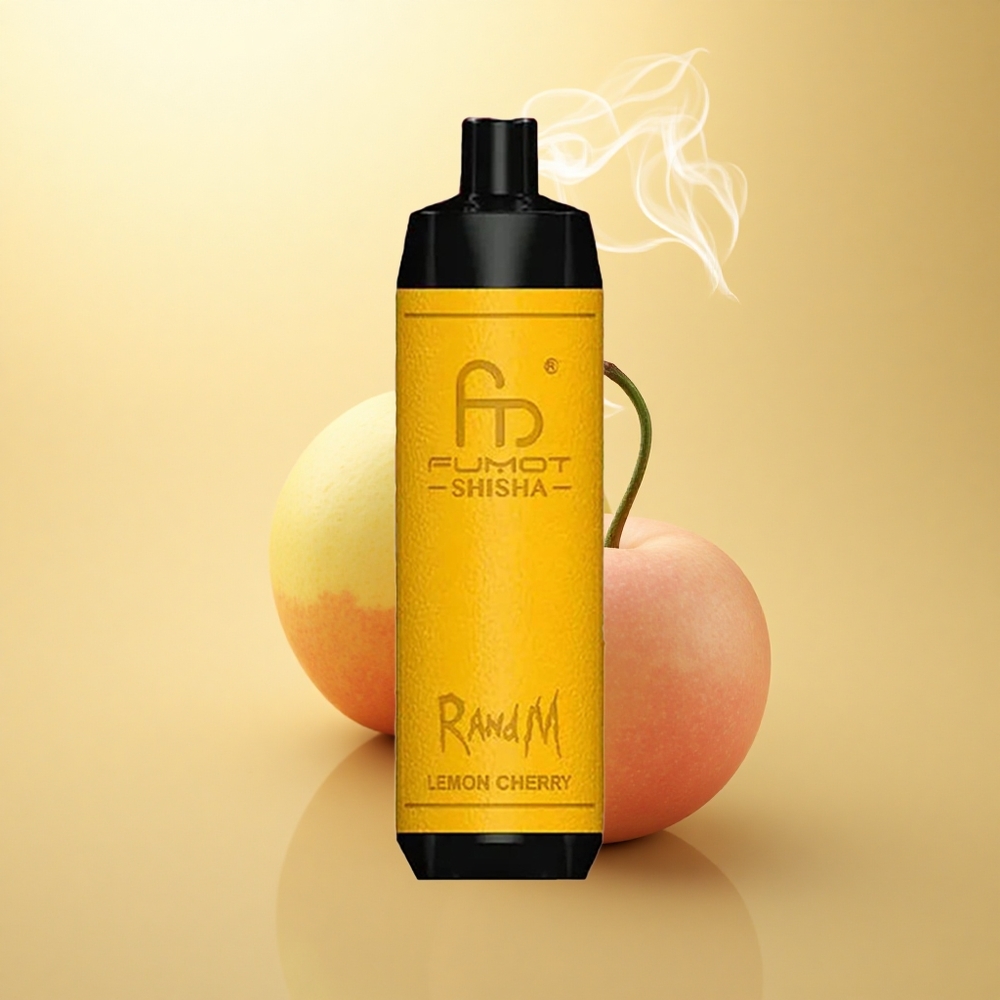 RandM Fumot Shisha 10000 Puffs Λεμονόκερασο Μετάλλο (0.6Ω, 18ml, 850mAh)