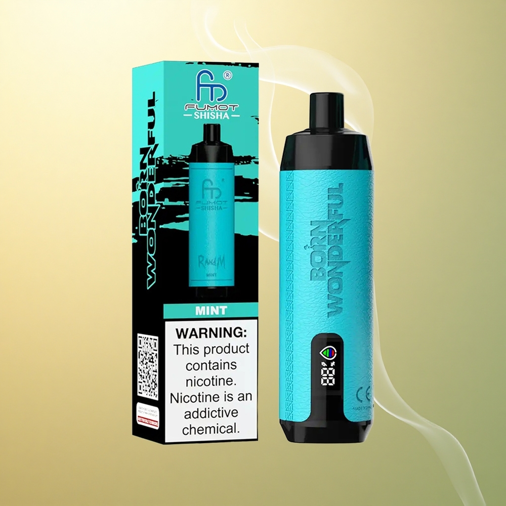 RandM Fumot Shisha 10000 Puffs Κάπνισμα Χρυσής Έγνοιας (LED, Τύπου-C, 0.6Ω)