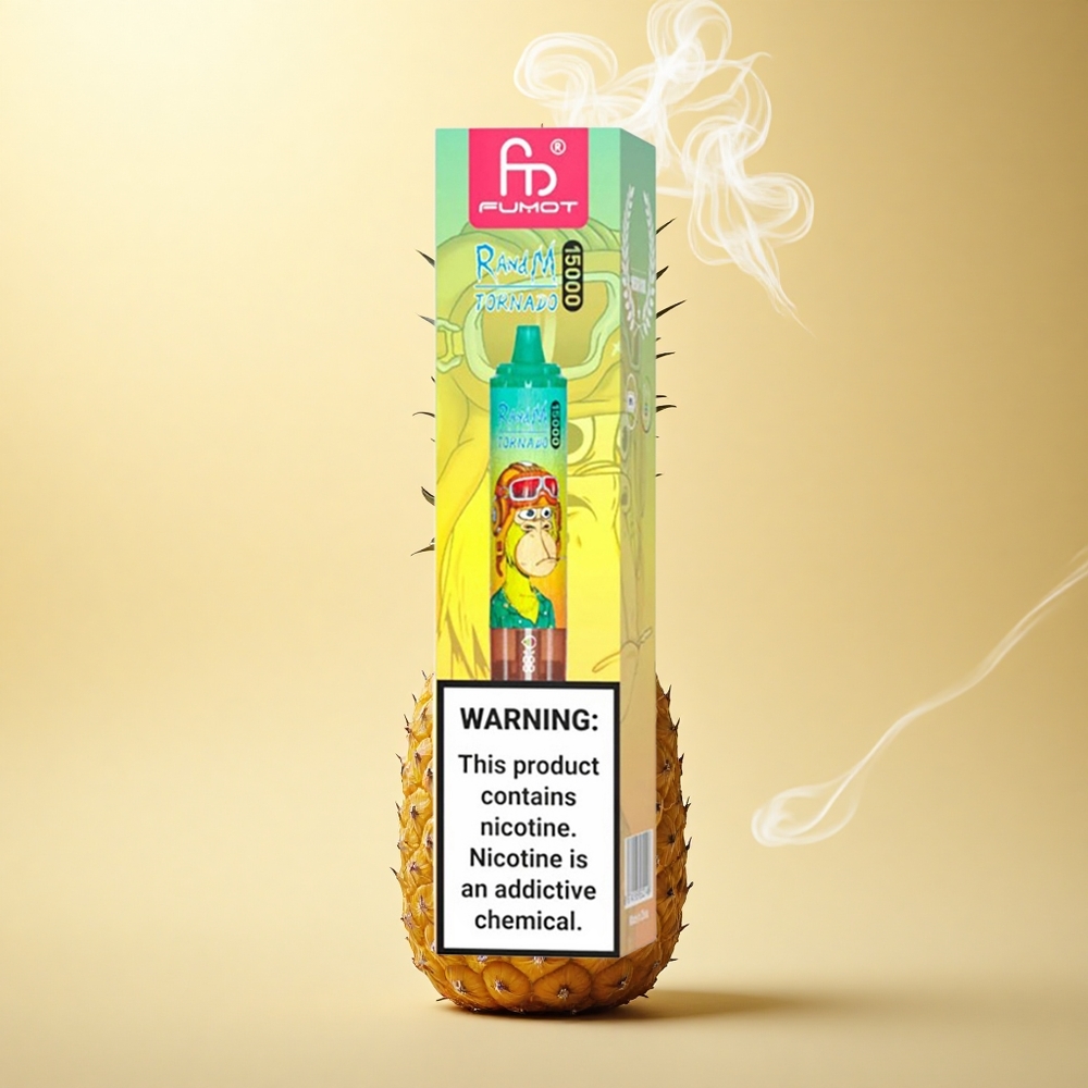 RandM Fumot Tornado 15000 Puffs Ανανάς Πάγος με 25ml Υγρό και 0.9Ω Πλέγμα