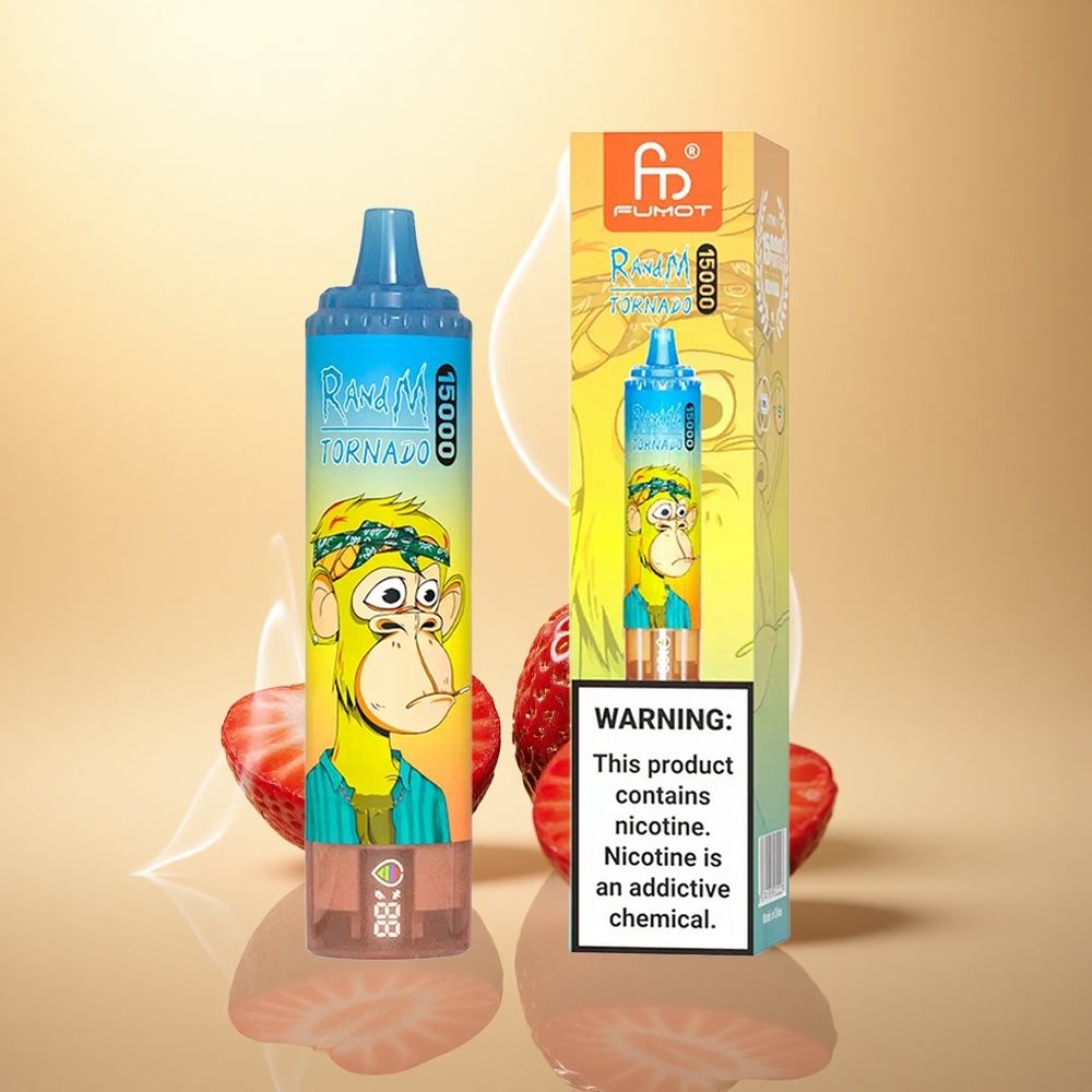 RandM Fumot Tornado 15000 Puffs Φράουλα 25ml 0.9Ω