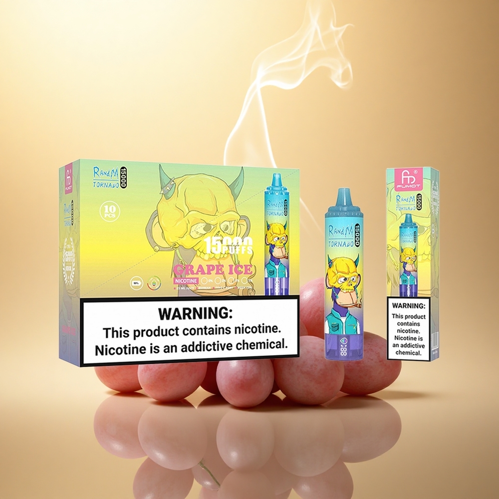 RandM Fumot Tornado 15000 Puffs Σταφυλόπαγος 25ml 0.9Ω Mesh