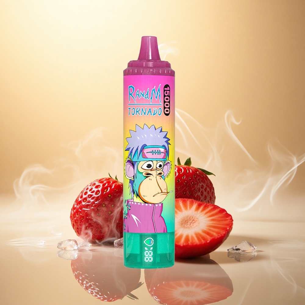 RandM Fumot Tornado 15000 Puffs Φράουλα Πάγος 25ml 0.9Ω Mesh