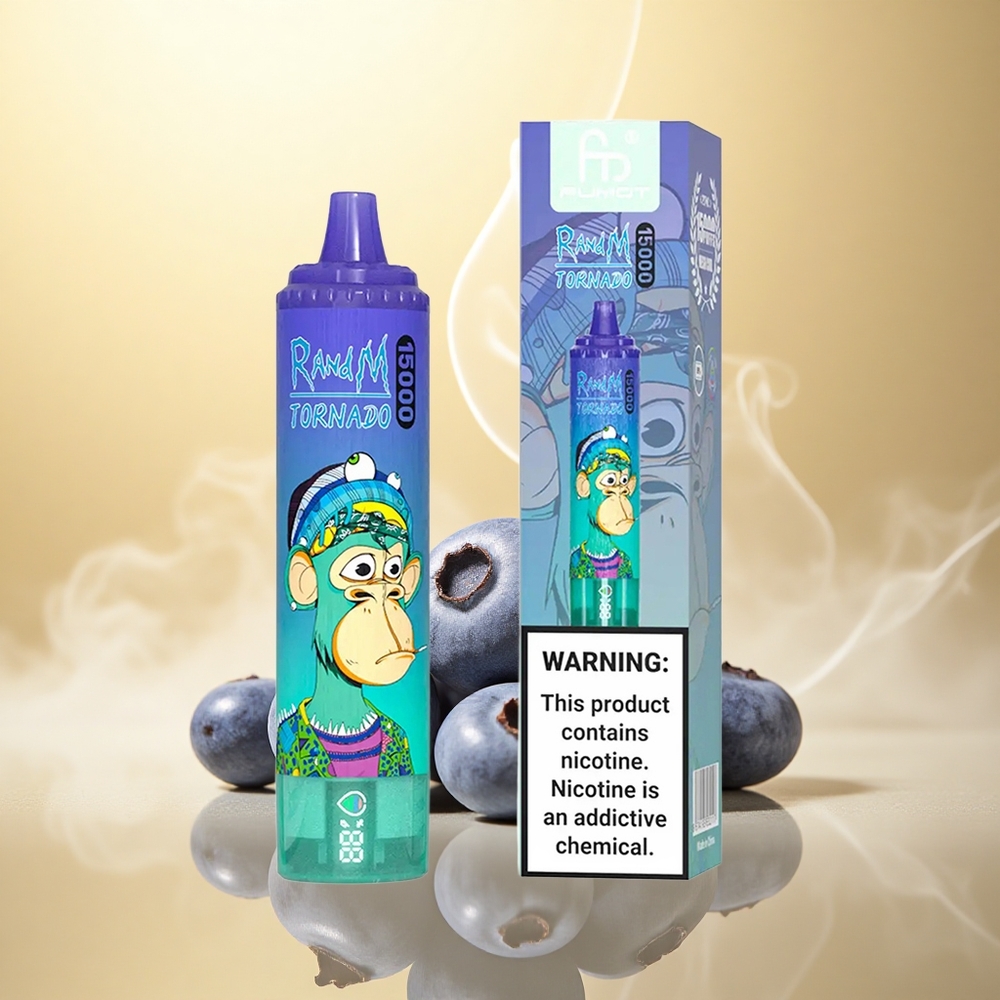 RandM Fumot Tornado 15000 Puffs Μύρτιλο στον Πάγο με 25ml και 850mAh