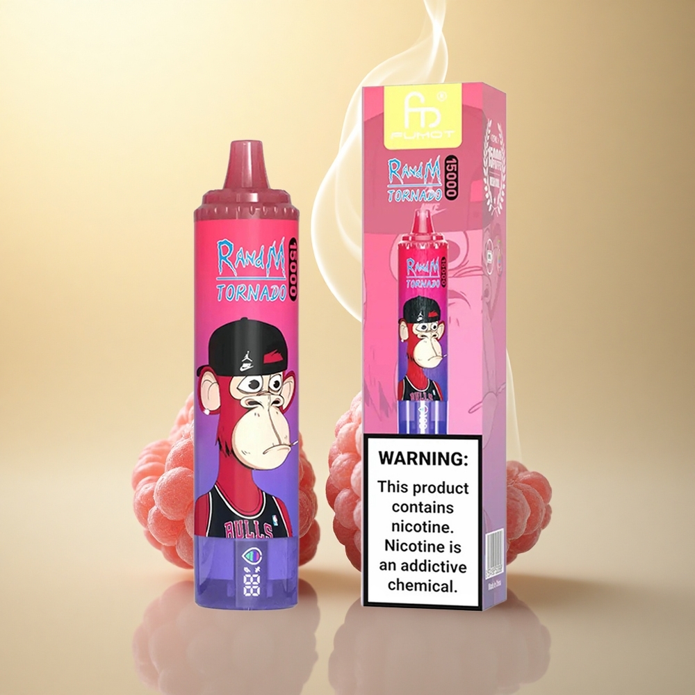 RandM Fumot Tornado 15000 Puffs Μπλεσούρα Φράουλα 25ml 850mAh