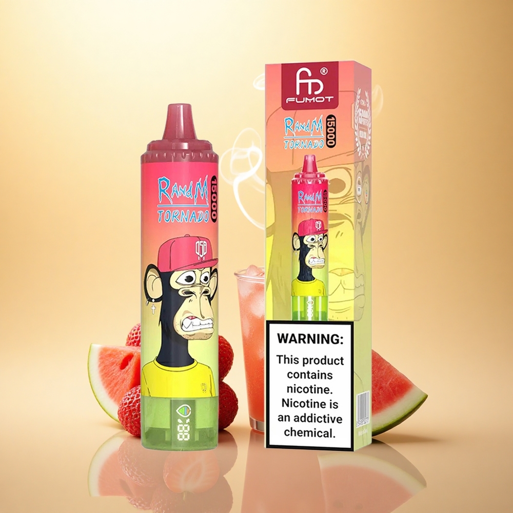 RandM Fumot Tornado 15000 Puffs Φράουλα Καρπούζι Λεμονάδα με 25ml και 850mAh