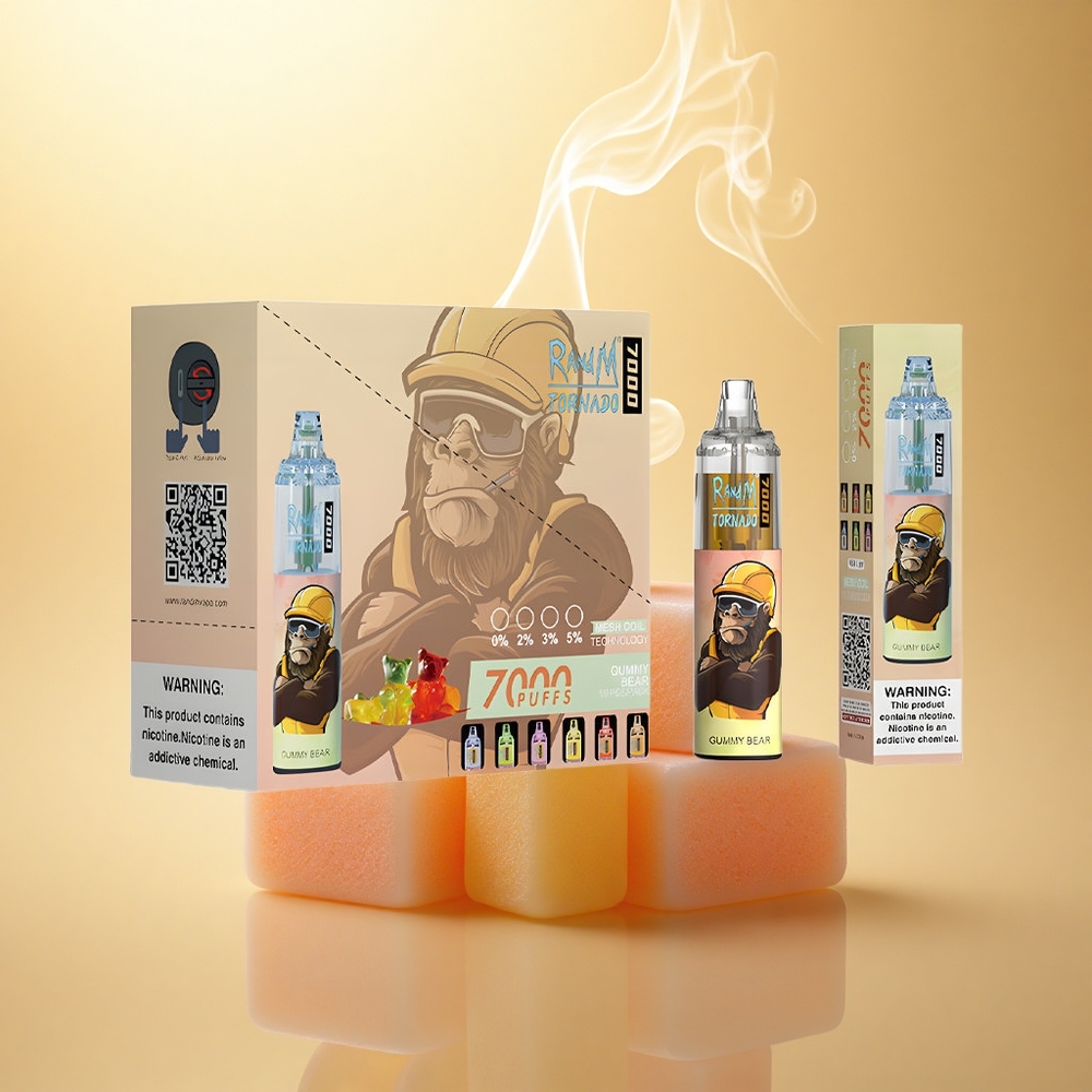 RandM Fumot Tornado 7000 Puffs Γλύκισμα Άρκτος Μεσάνη 14ML 850MAH Τύπος-C