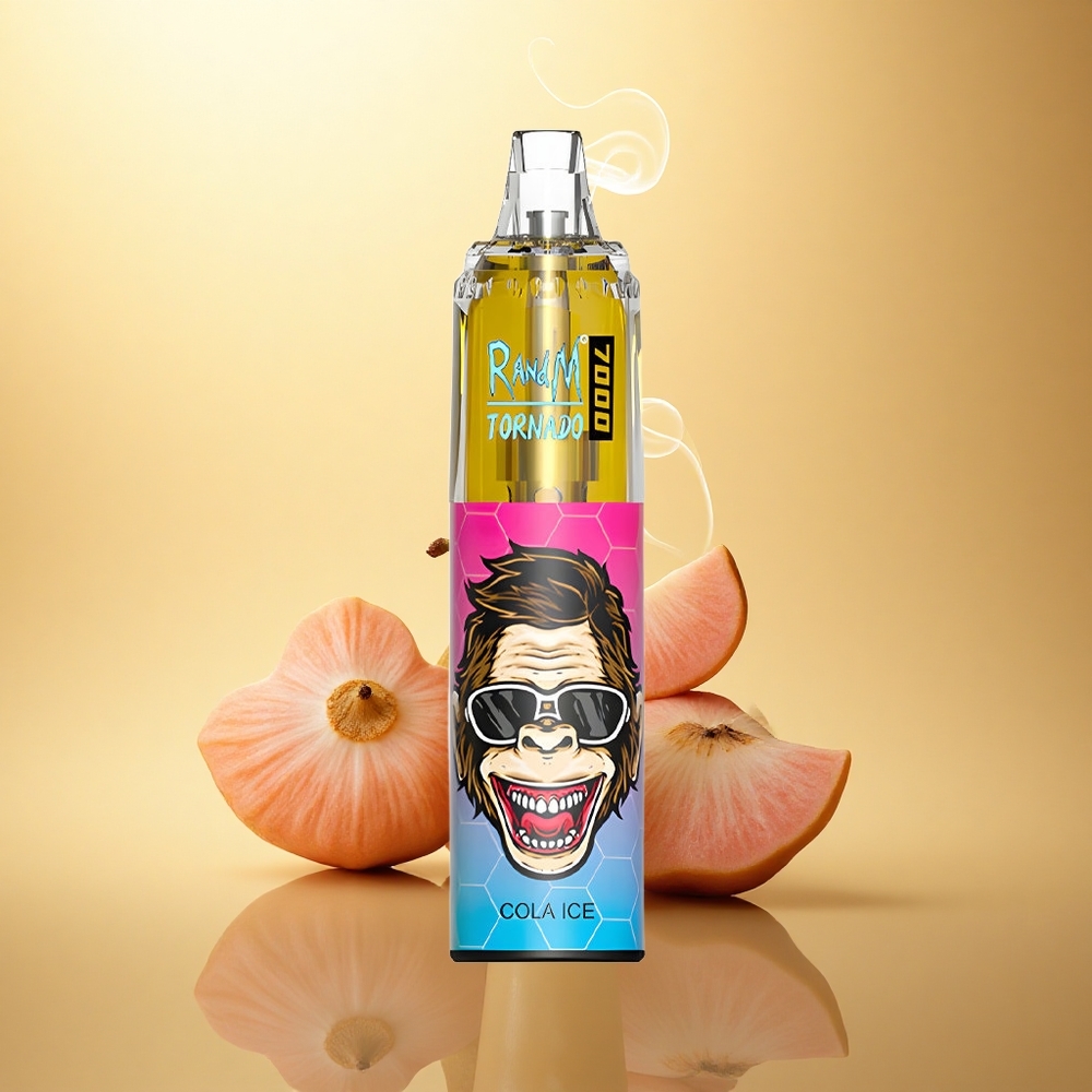 RandM Fumot Tornado 7000 Puffs Κρύος Κόλα Μετάλλιο Σπείρα 14ML