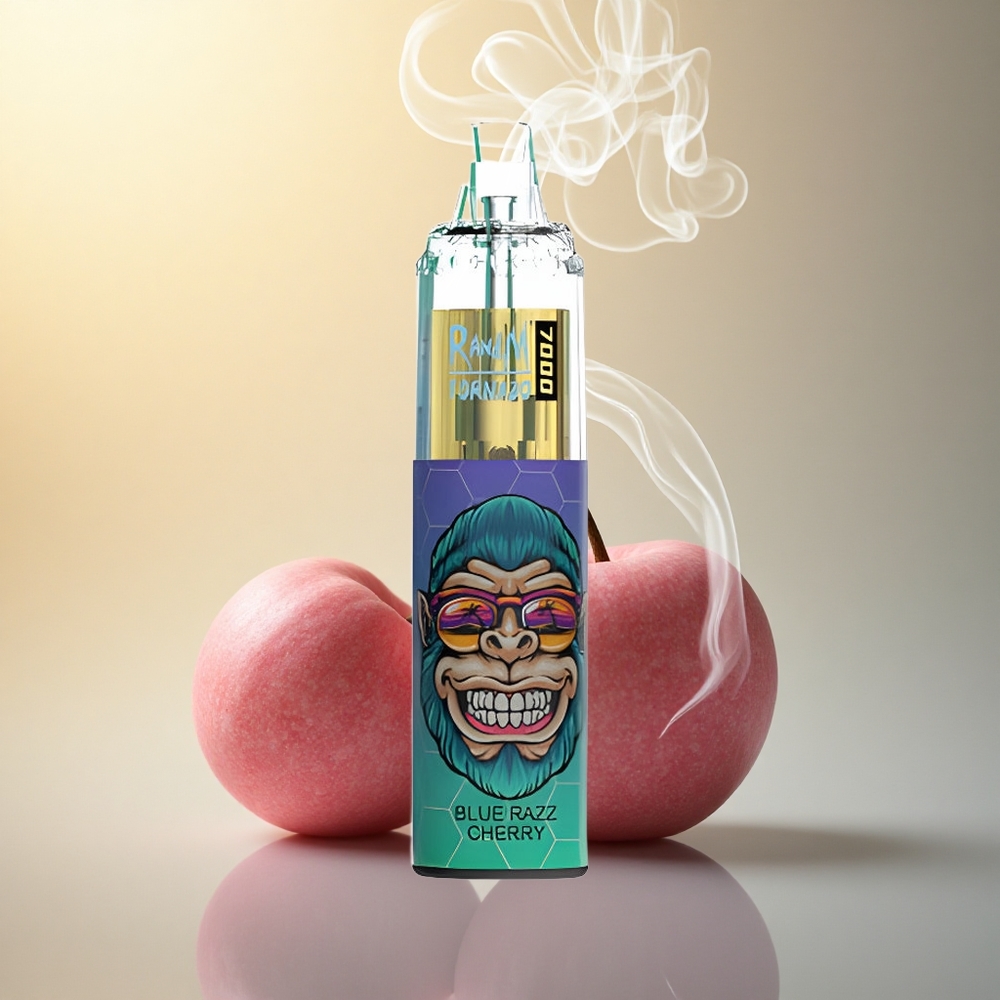 RandM Fumot Tornado 7000 Puffs Κερασόρανθος Γαλανή Μίταρα με 14 ML και 850 MAH