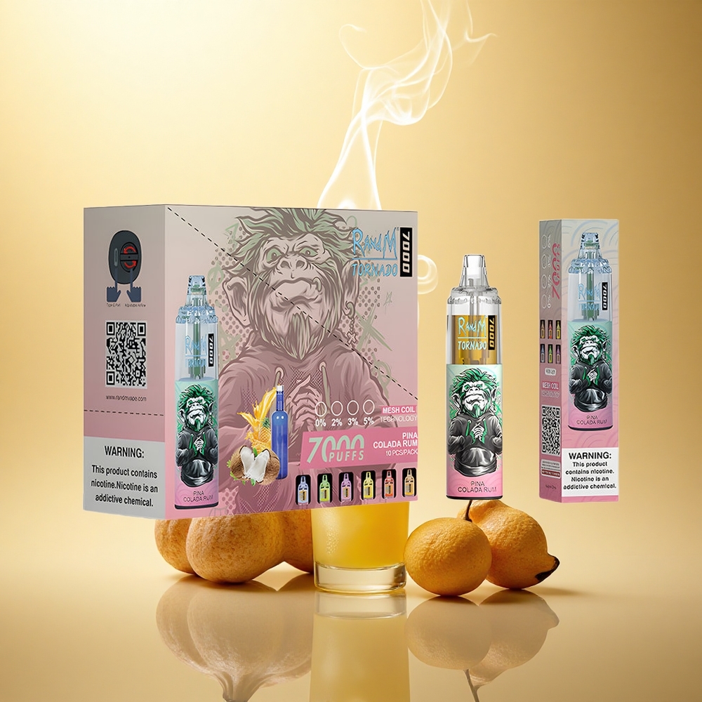 RandM Fumot Tornado 7000 Puffs Κολόντα Ρόμ με Πίνα (14ml, Mesh Coil, Type-C)