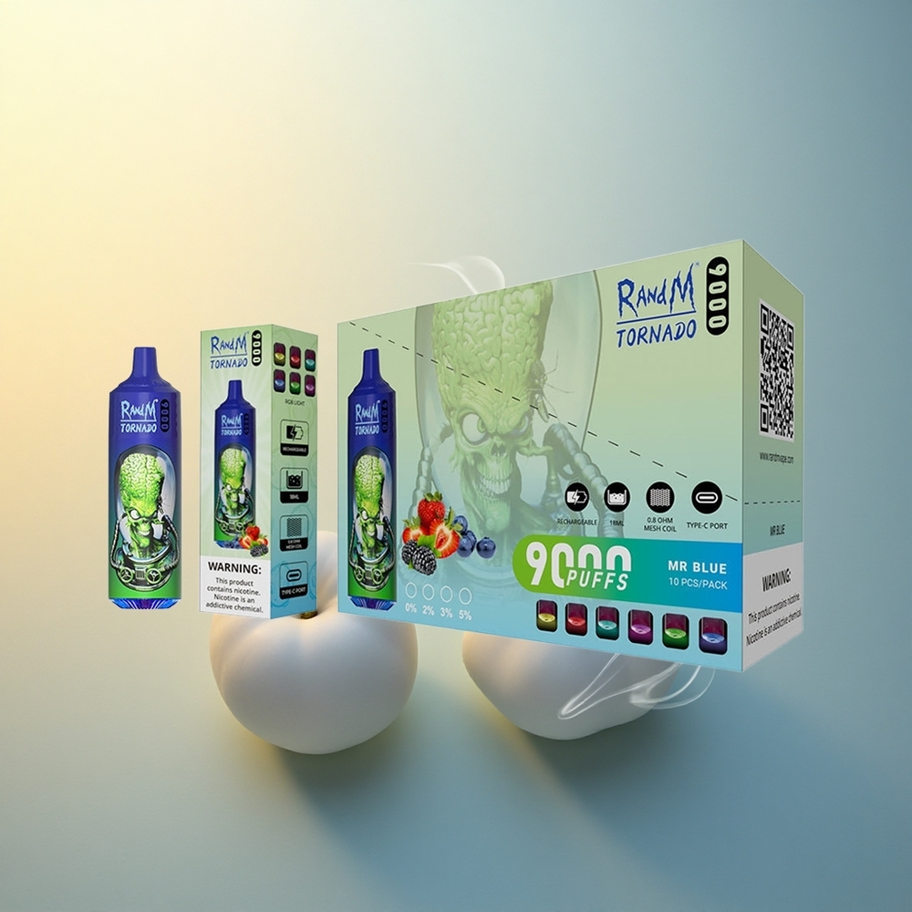 RandM Fumot Tornado 9000 Puffs Κύριος Γαλάζιος 9000 Ατμοί 18 mL Πλέγμα