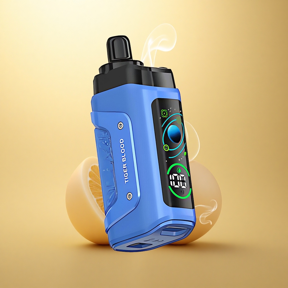 Razz Bar 45000 Puffs Αίμα Τίγρη με Πλέγμα 1.0 Ω και Ρυθμιζόμενη Ροή