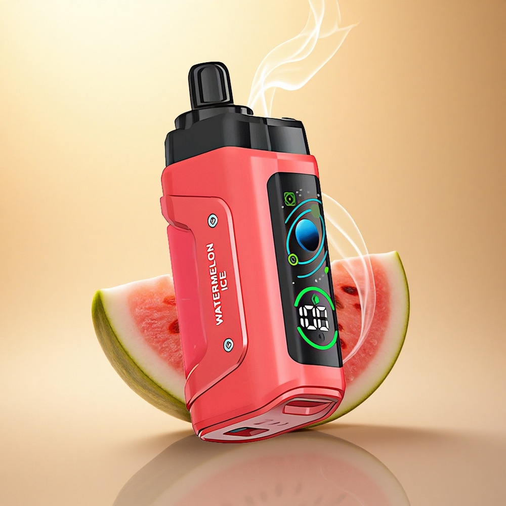 Razz Bar 45000 Puffs Καρπούζι Πάγος με 1.0 Ωμ Πλέγμα και Ρυθμιζόμενη Ροή