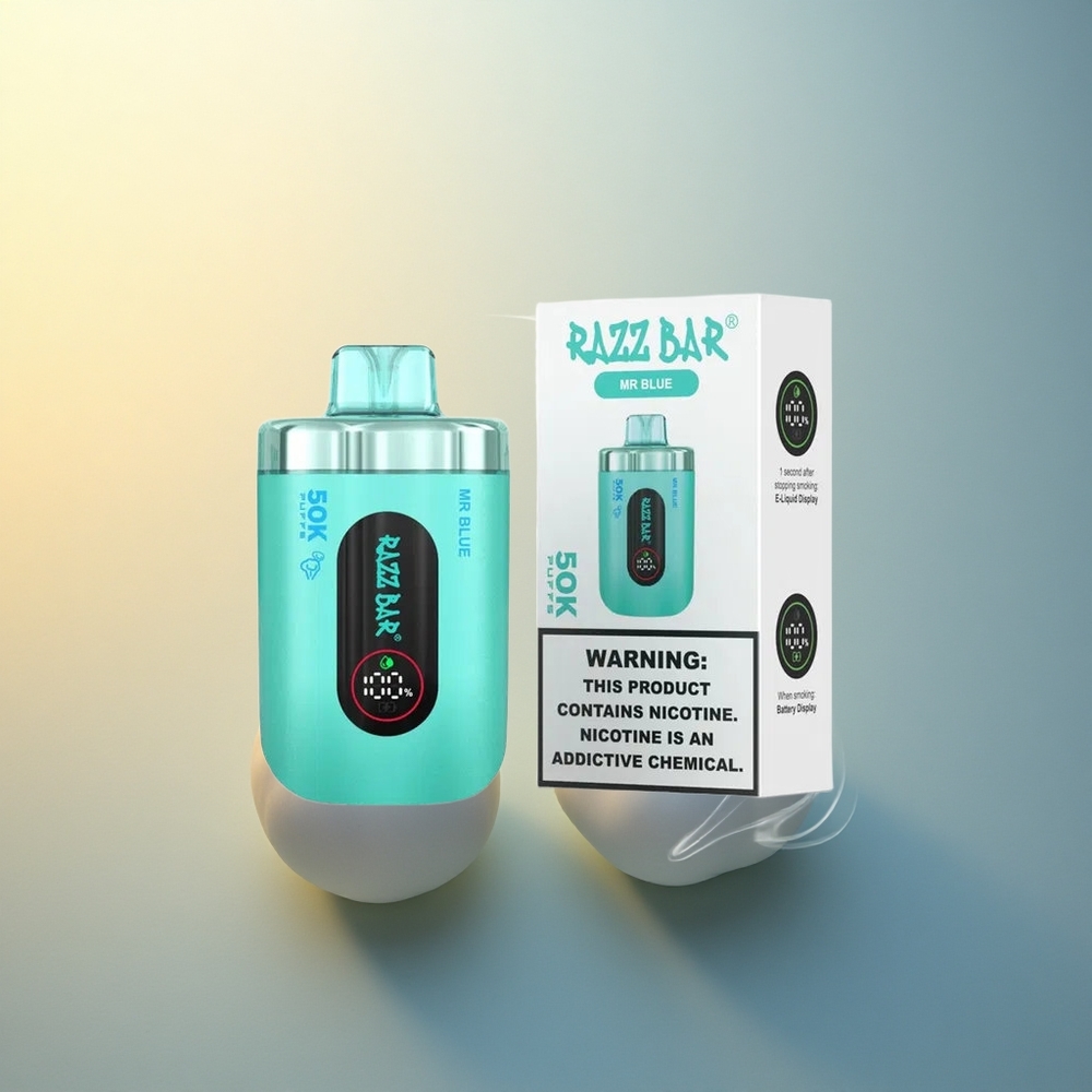 Razz Bar 50K Puffs Κύριος Μπλε 1.0 Ωμ Τύπος-C