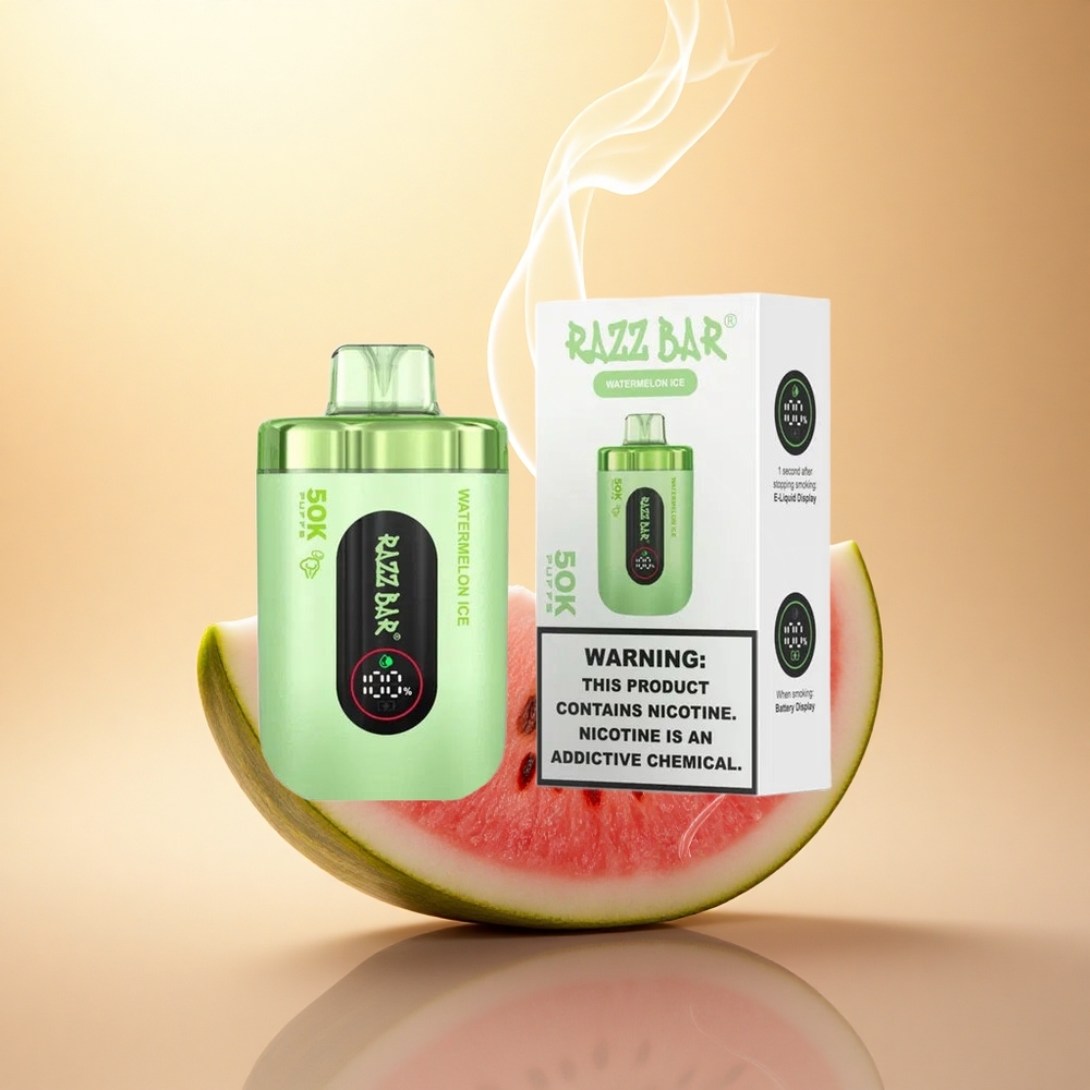Razz Bar 50K Puffs Καρπούζι Πάγος 1.0 Ohm Δίχτυ Μπαταρία 650