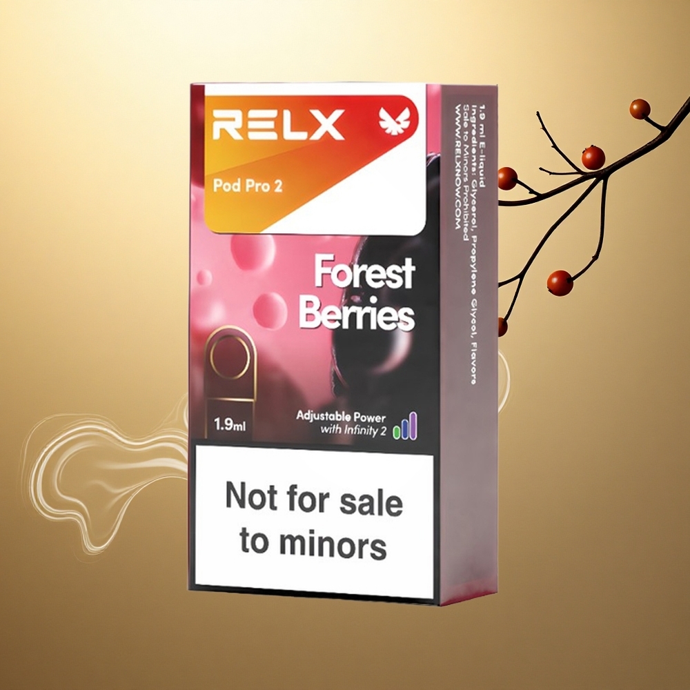 Relx Pod Pro 2 Vape Device Δασώδη Μούρα 0mg/ml - 1.9ml / 2-3 Δοχεία / 3 Ρυθμίσεις