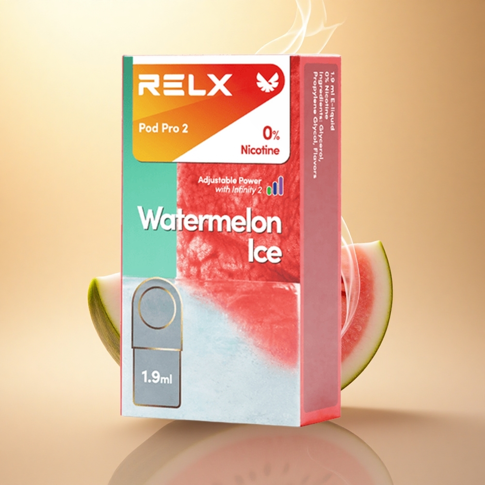 Relx Pod Pro 2 Vape Device Καρπούζι Πάγος 0mg/ml με 1.9ml και 3 λειτουργίες