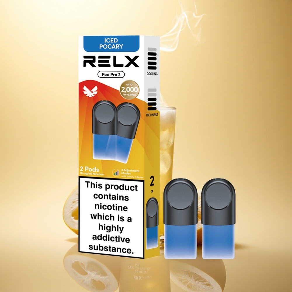 Relx Pod Pro 2 Vape Device Ψυχρός Ποκάρι 18mg/ml - 1.9ml Ογκοχωρητικότητα, 3 Ρυθμίσεις Τάσης (5.5W, 6.5W, 8W)