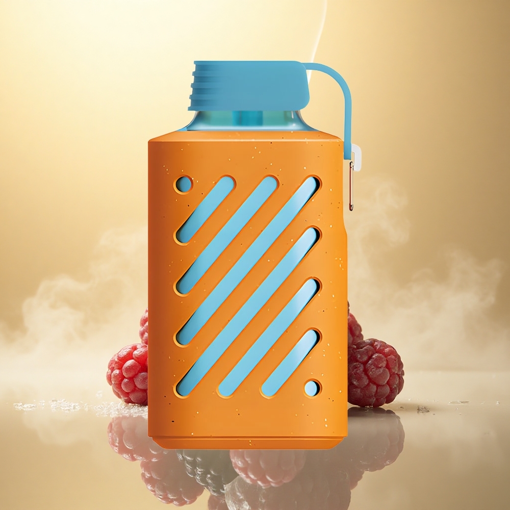 VOZOL GEAR 10000 Puffs Μέλανα Βατόμουρο Πάγος με Πλέγμα Σπείρας και Χωρητικότητα Υγρού