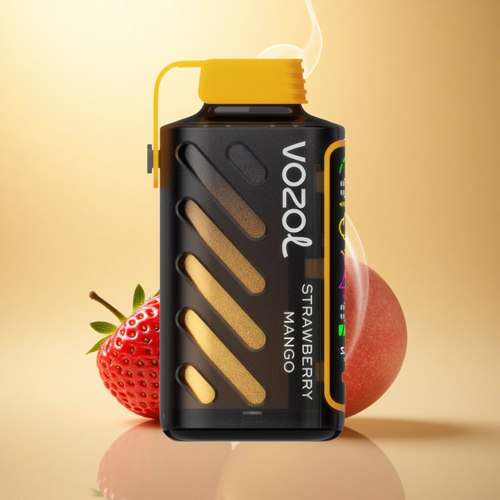 VOZOL Gear Power 20000 Puffs Φράουλα Μάνγκο Διπλό Πλέγμα Οθόνη