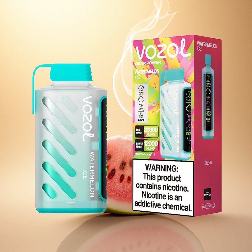 VOZOL Gear Power 20000 Puffs Καρπούζι Πάγος S.i.L.C. Διπλό Πλέγμα 20mL