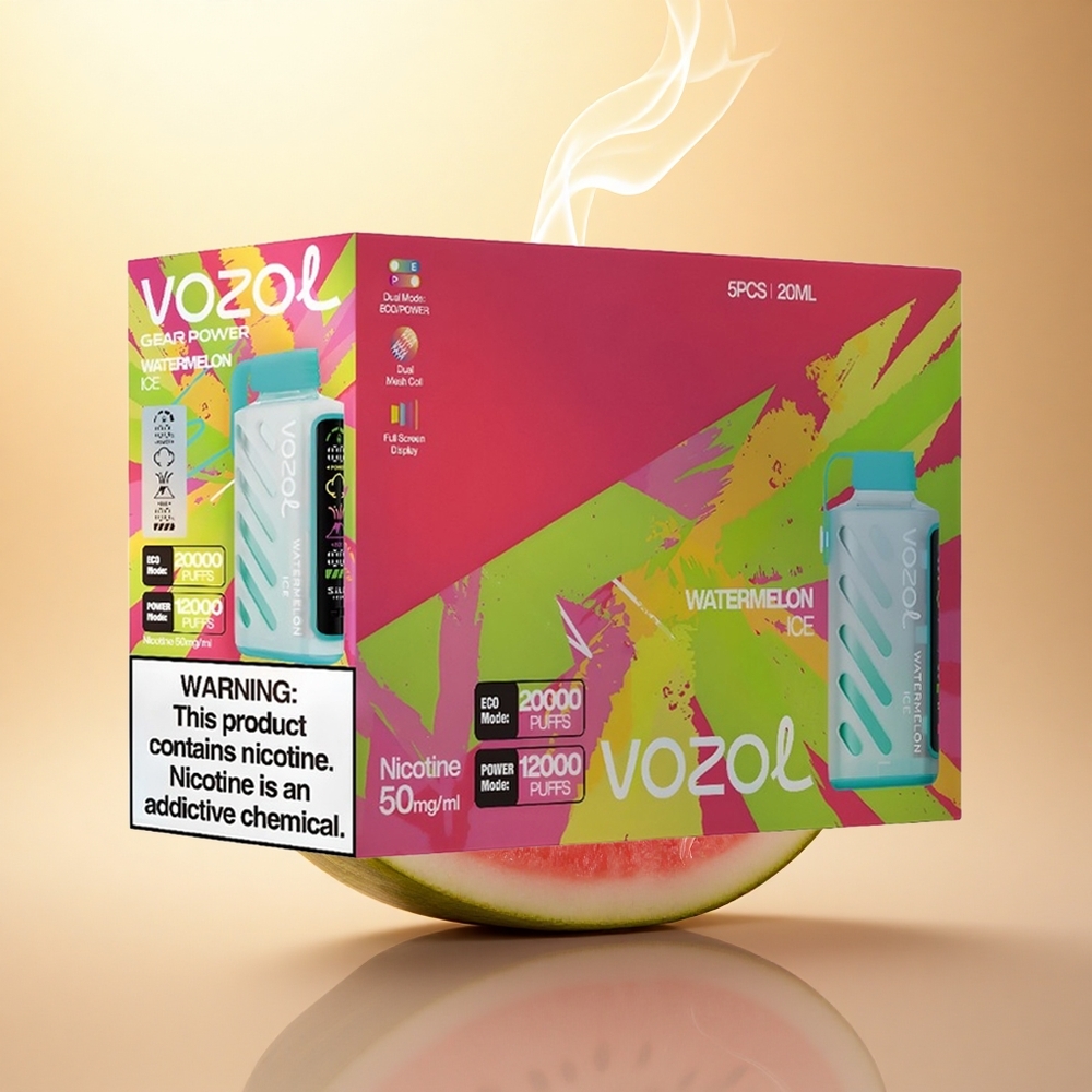VOZOL Gear Power 20000 Puffs Καρπούζι Πάγος S.i.L.C. Διπλό Πλέγμα 20mL