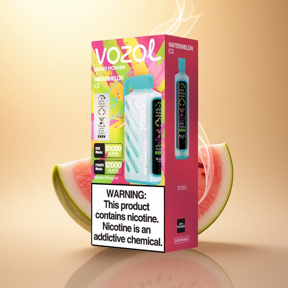 VOZOL Gear Power 20000 Puffs Καρπούζι Πάγος S.i.L.C. Διπλό Πλέγμα 20mL
