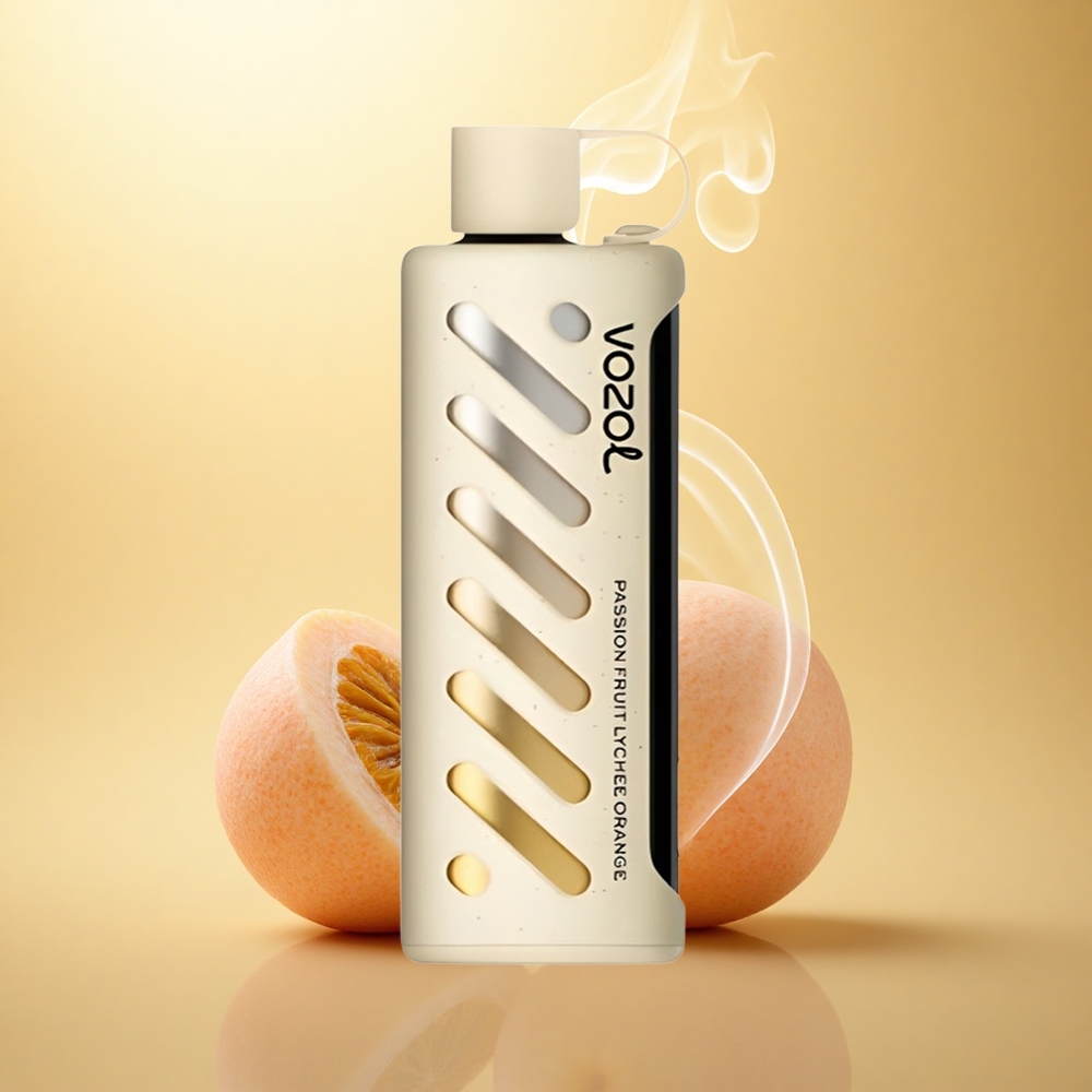 VOZOL Gear Shisha 25000 Puffs Παθιακού Φρούτου Λίτσι Πορτοκάλι με Διπλή Πλέγμα Τεχνολογία και 5mg/ml Νικοτίνη