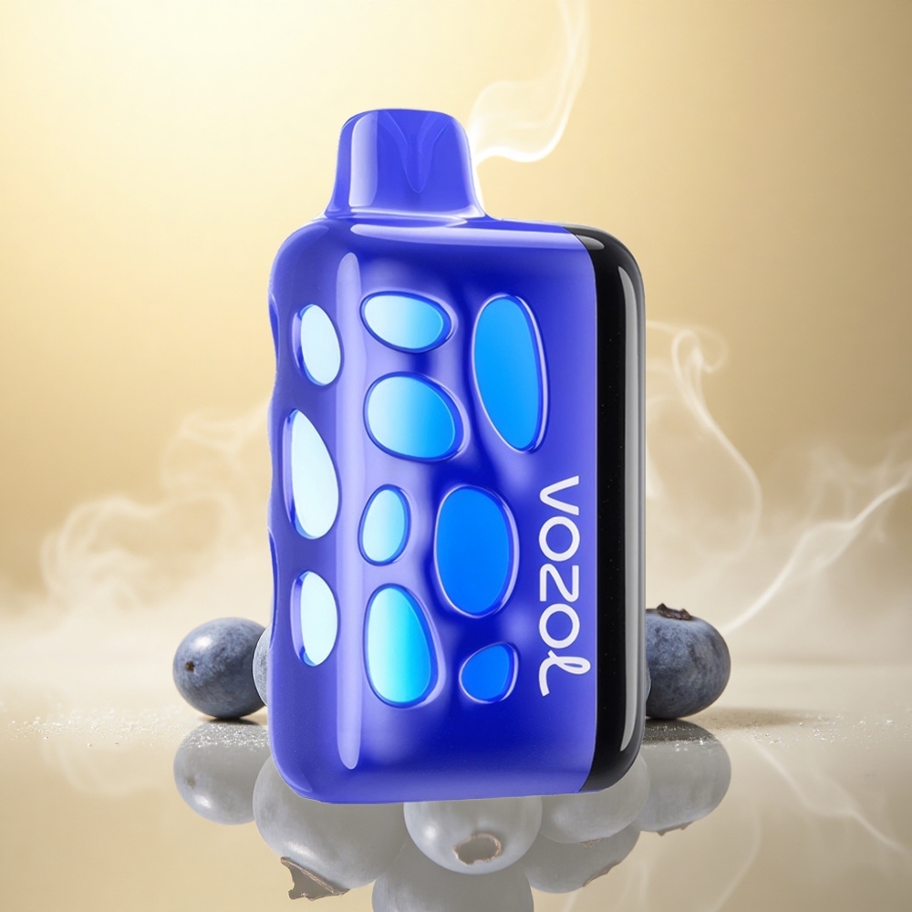 VOZOL RAVE 40000 Puffs Μπλε Βατόμουρο Πάγος με Αστραπή και Ρυθμός