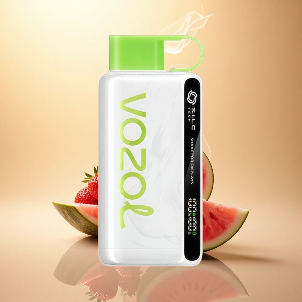 VOZOL STAR 9000/12000 Puffs Φράουλα Καρπούζι με Ανακυκλωμένο Πλαστικό και Γρήγορη Φόρτιση