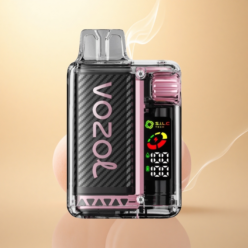 VOZOL Vista 20000 Puffs Ροδάκινο Πάγος S.i.L.C Δίκτυο Οθόνη OLED