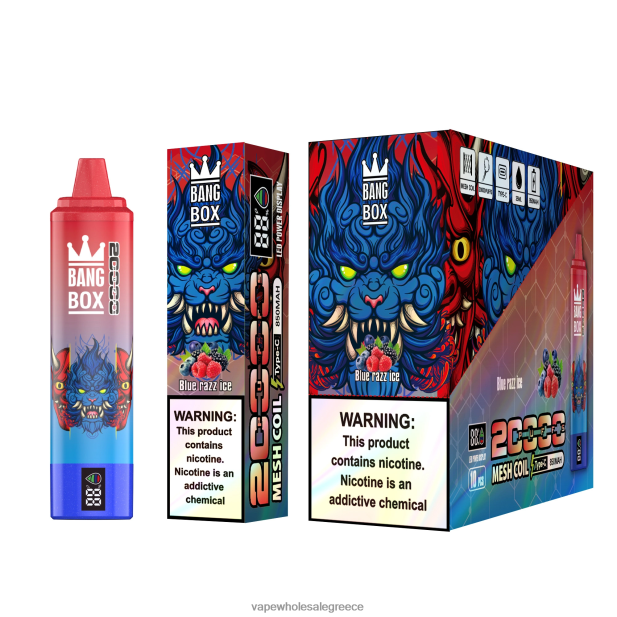Bang Box 20000 μπλε πάγος razz 4848R059 - Ηλεκτρονικο Τσιγαρο Στυλο