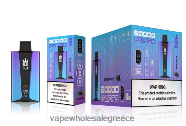 Bang Box Έξυπνη οθόνη 30000 ρουφηξιών μαύρη έκρηξη 4848R077 - Vape Ελλαδα