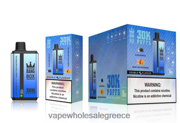 Bang Box 30000 ρουφηξιές διπλές γεύσεις black dragon ice & mango peach καρπούζι 4848R071 - Ηλεκτρονικο Τσιγαρο Στυλο