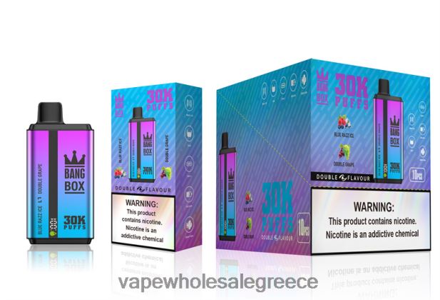 Bang Box 30000 ρουφηξιές διπλές γεύσεις μπλε πάγος razz & διπλό σταφύλι 4848R072 - Ηλεκτρονικο Τσιγαρο Επιπτωσεισ