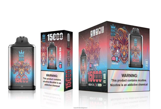 Bang Box s1-15000 ρουφηξιές πάγος ροδάκινου 4848R0102 - Ηλεκτρονικο Τσιγαρο Επιπτωσεισ