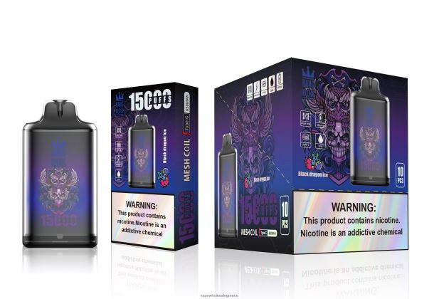 Bang Box s1-15000 ρουφηξιές πάγος μαύρου δράκου 4848R0110 - Ηλεκτρονικο Τσιγαρο Μιασ Χρησησ Περιπτερα
