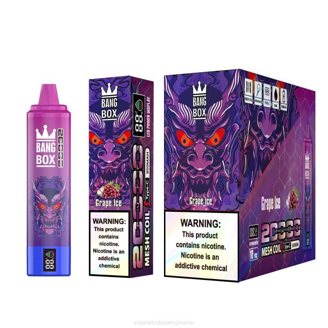 vape wholesale Greece | J064130 πάγος σταφυλιού Bang Box 20000